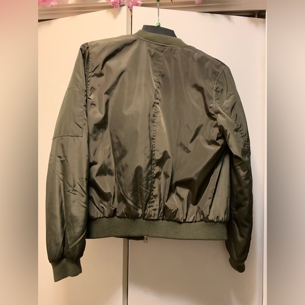 New Look green bomber jacket